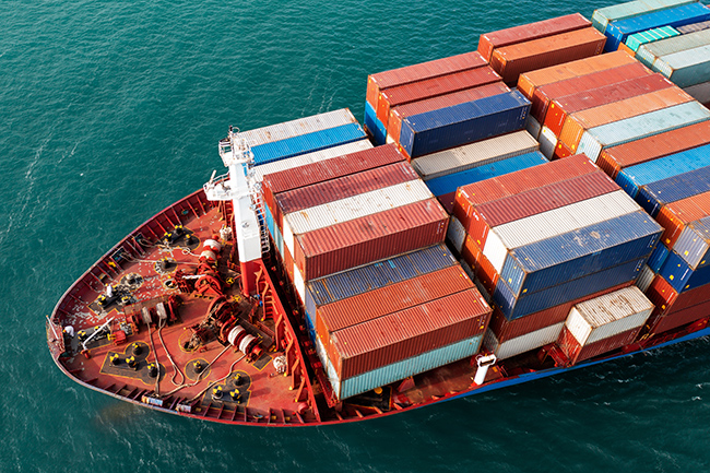 Le fret maritime est le plus flexible en termes de volume sur les marchés français et européens